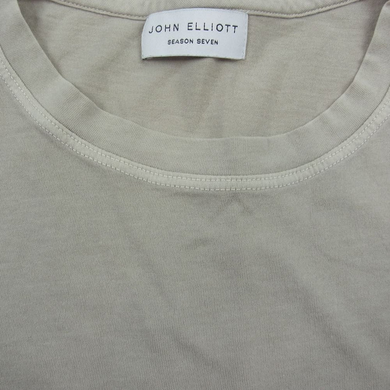 JOHN ELLIOTT 半袖 Tシャツ カットソー ベージュ ベージュ系 1【中古】