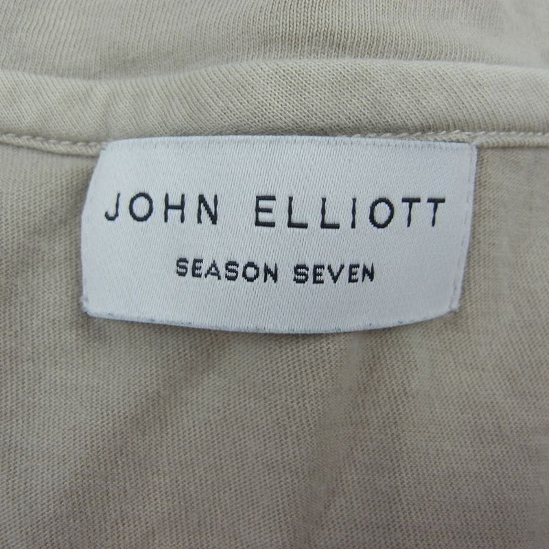 JOHN ELLIOTT 半袖 Tシャツ カットソー ベージュ ベージュ系 1【中古】