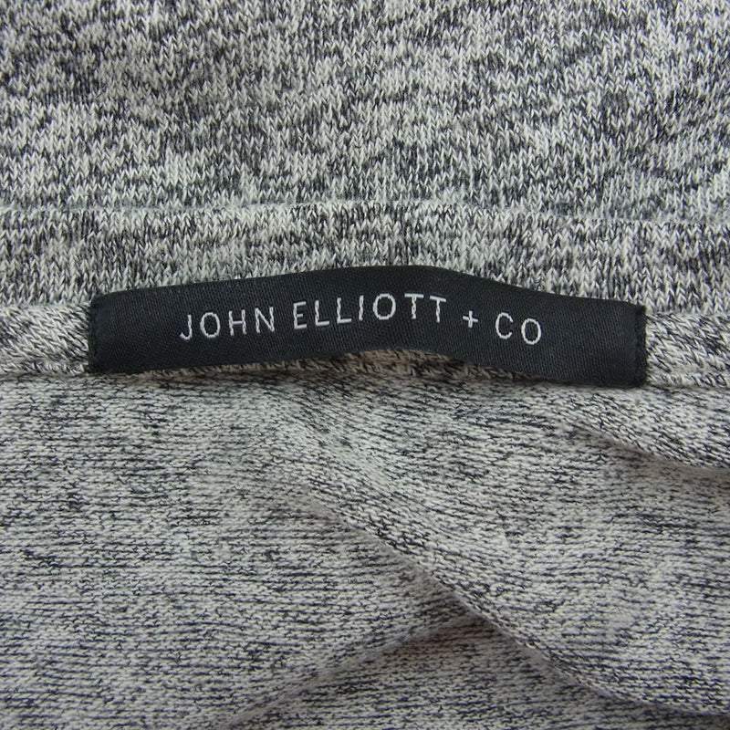 JOHN ELLIOTT メランジ 霜降り ロング カットソー Tシャツ グレー系 1【中古】