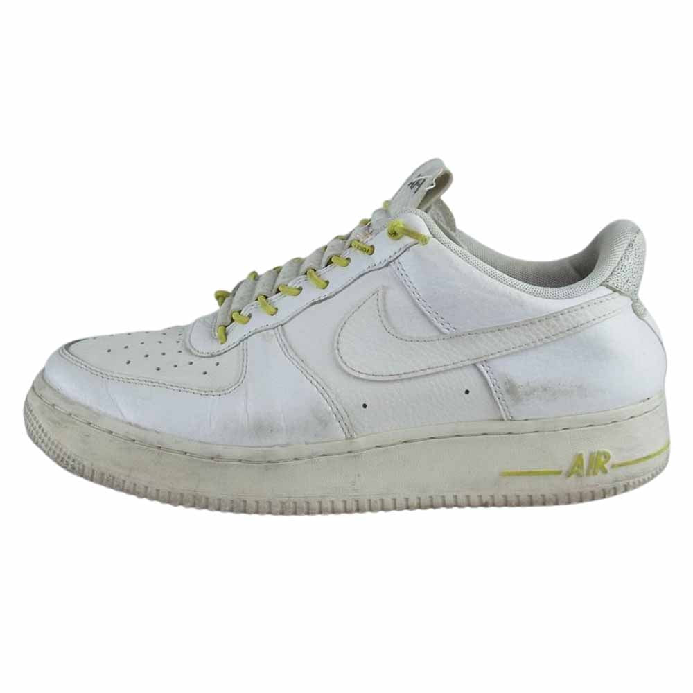 NIKE ナイキ 898889-104 WMNS Air Force 1 Lux White Chrome Yellow ホワイト系 26.5cm【中古】
