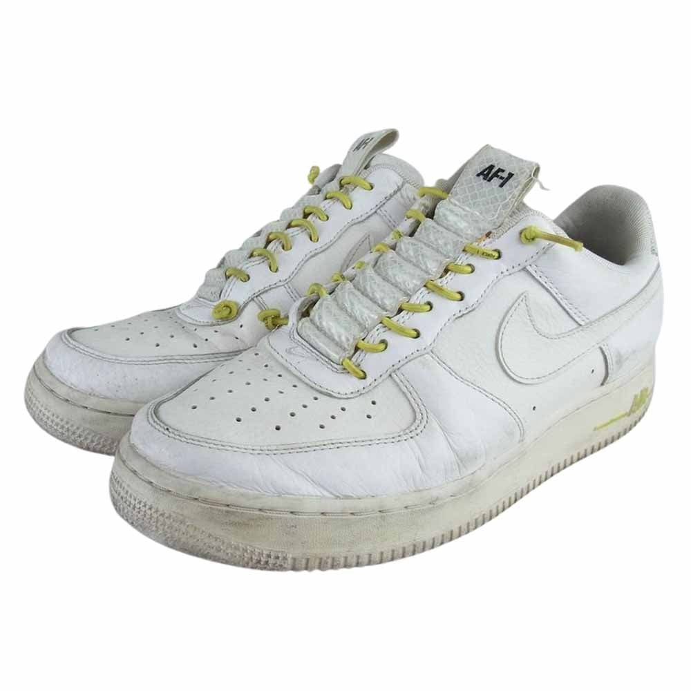NIKE ナイキ 898889-104 WMNS Air Force 1 Lux White Chrome Yellow ホワイト系 26.5cm【中古】