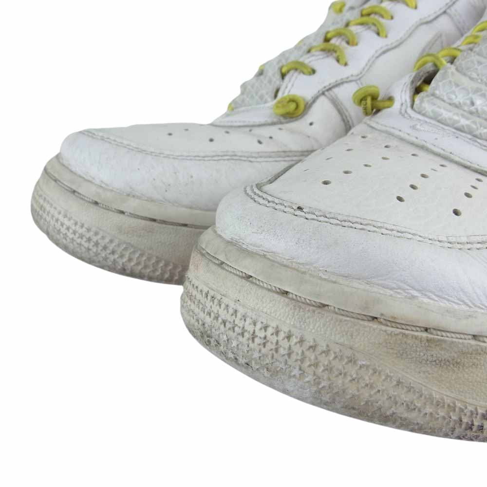 NIKE ナイキ 898889-104 WMNS Air Force 1 Lux White Chrome Yellow ホワイト系 26.5cm【中古】
