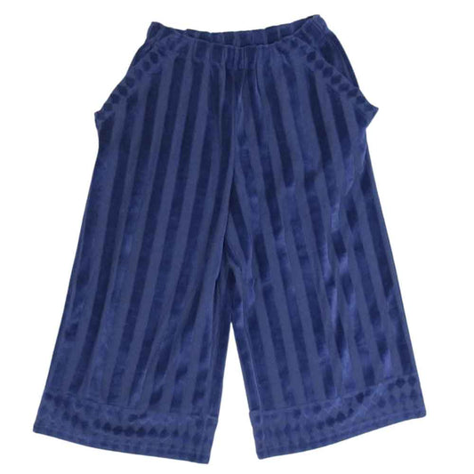 ISSEY MIYAKE イッセイミヤケ me ミー ストライプ パンツ ネイビー系 サイズ表記無【中古】