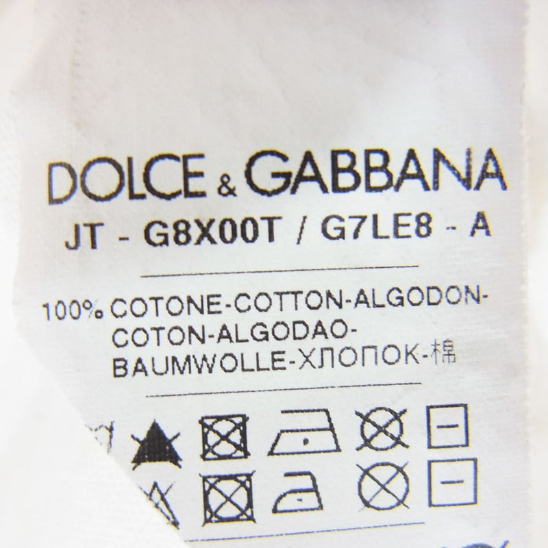 DOLCE&GABBANA ドルチェアンドガッバーナ G8X00T Disney ディズニー ミニーマウス プリント Tシャツ ホワイト系 44【中古】