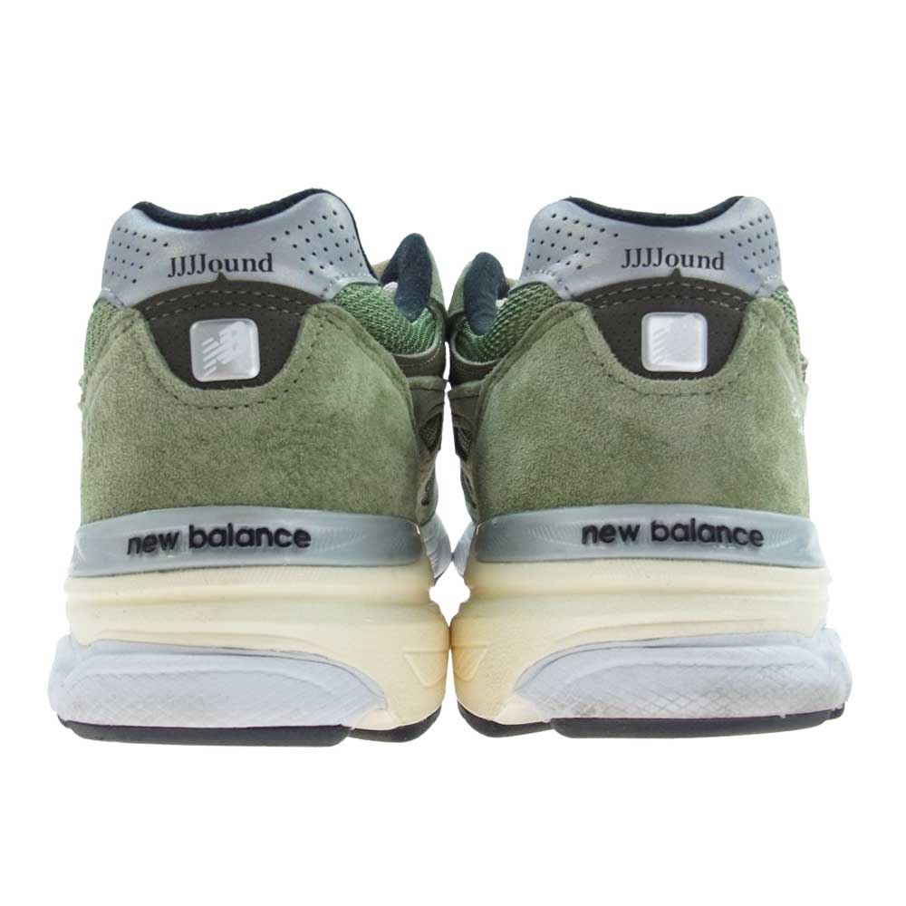 NEW BALANCE ニューバランス M990JD3 × JJJJound ジョウンド 990 V3 オリーブ スニーカー モスグリーン系 28.5cm【中古】