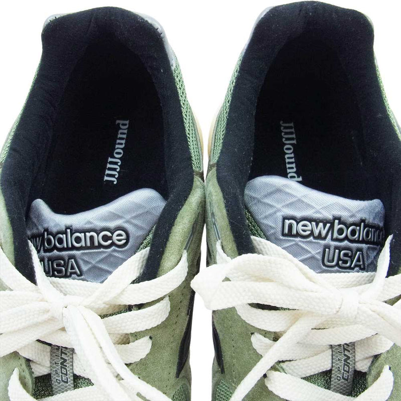 NEW BALANCE ニューバランス M990JD3 × JJJJound ジョウンド 990 V3 オリーブ スニーカー モスグリーン系 28.5cm【中古】