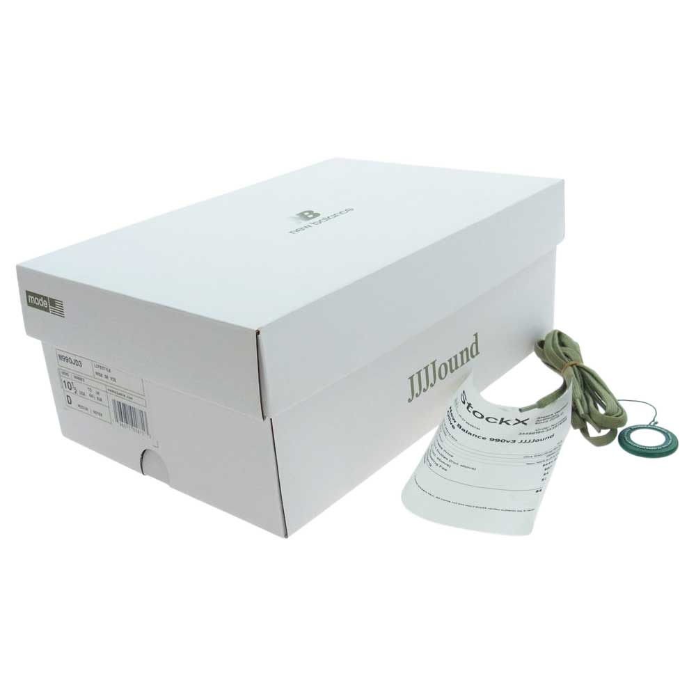 NEW BALANCE ニューバランス M990JD3 × JJJJound ジョウンド 990 V3 オリーブ スニーカー モスグリーン系 28.5cm【中古】