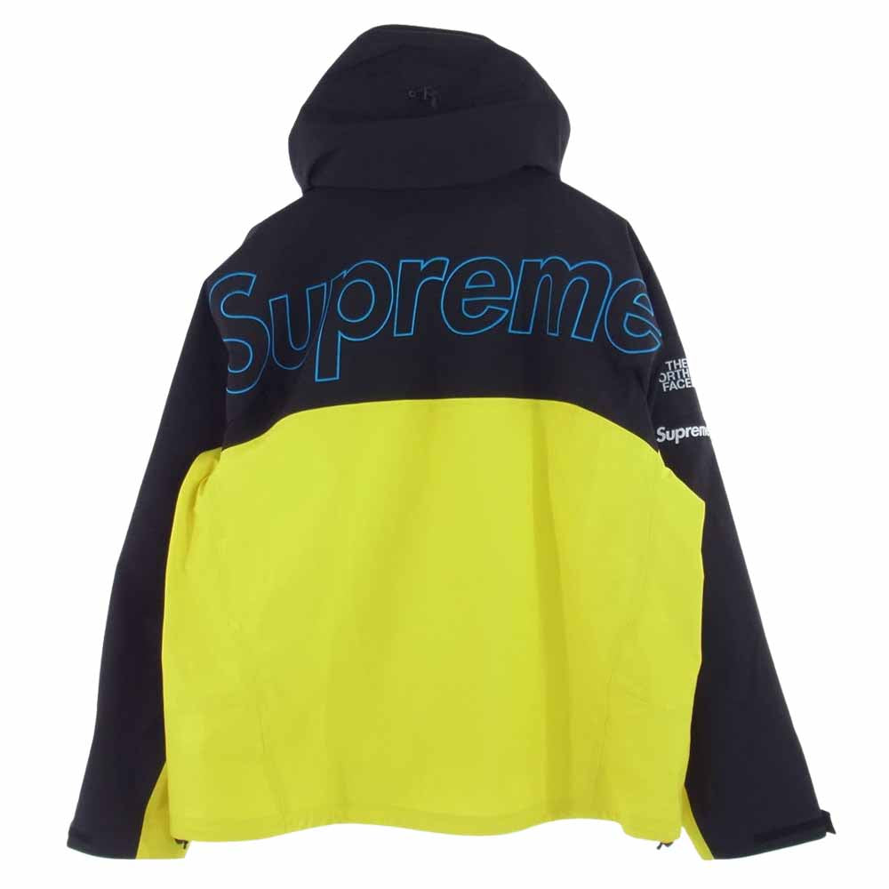 Supreme シュプリーム 22AW  NP52207I  THE NORTH FACE ノースフェイス Taped Seam Shell Jacket テープド シーム シェル ジャケット イエロー系 ブラック系 L【中古】