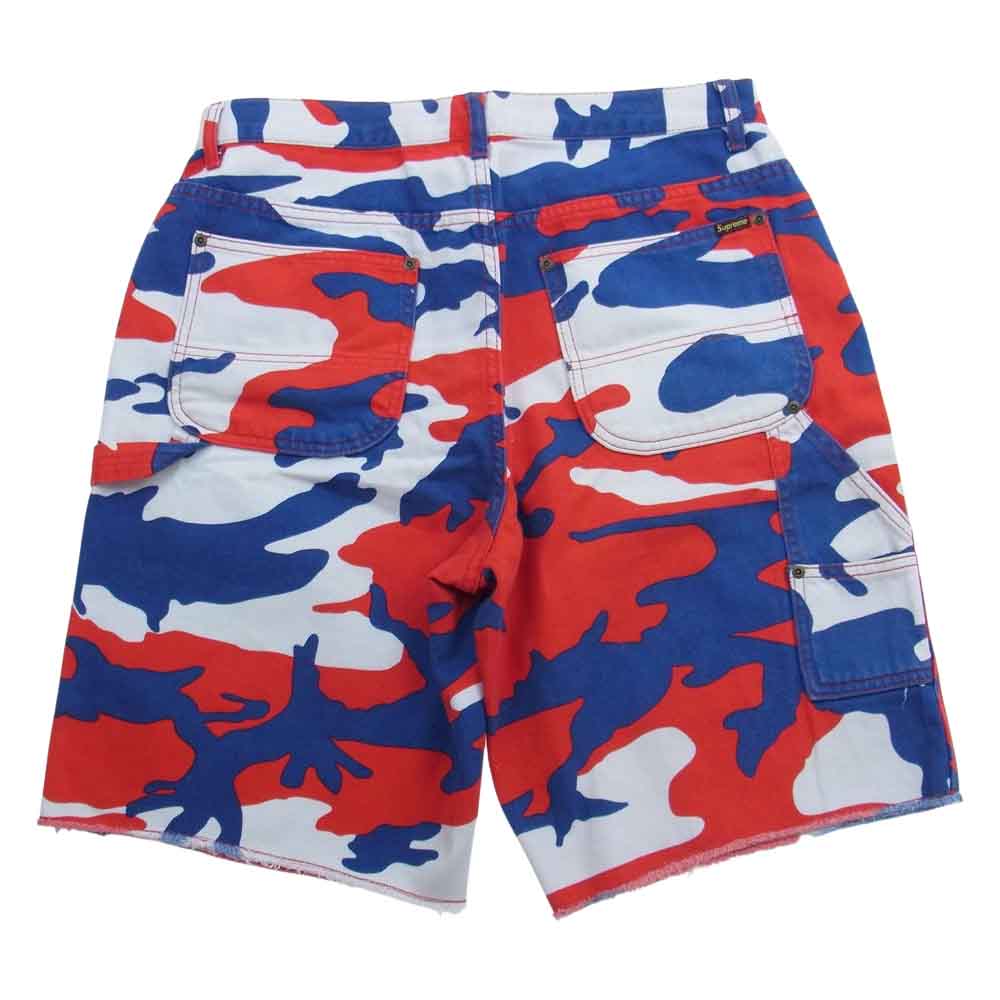 Supreme シュプリーム 22SS Cutoff Double Knee Denim Painter カットオフ ダブルニー ハーフ デニムパンツ ショーツ 32【中古】