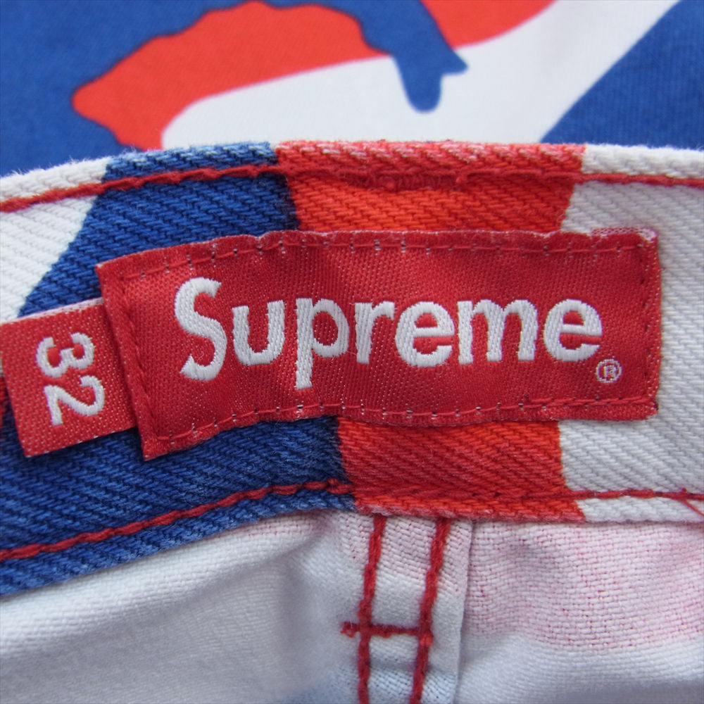 Supreme シュプリーム 22SS Cutoff Double Knee Denim Painter カットオフ ダブルニー ハーフ デニムパンツ ショーツ 32【中古】