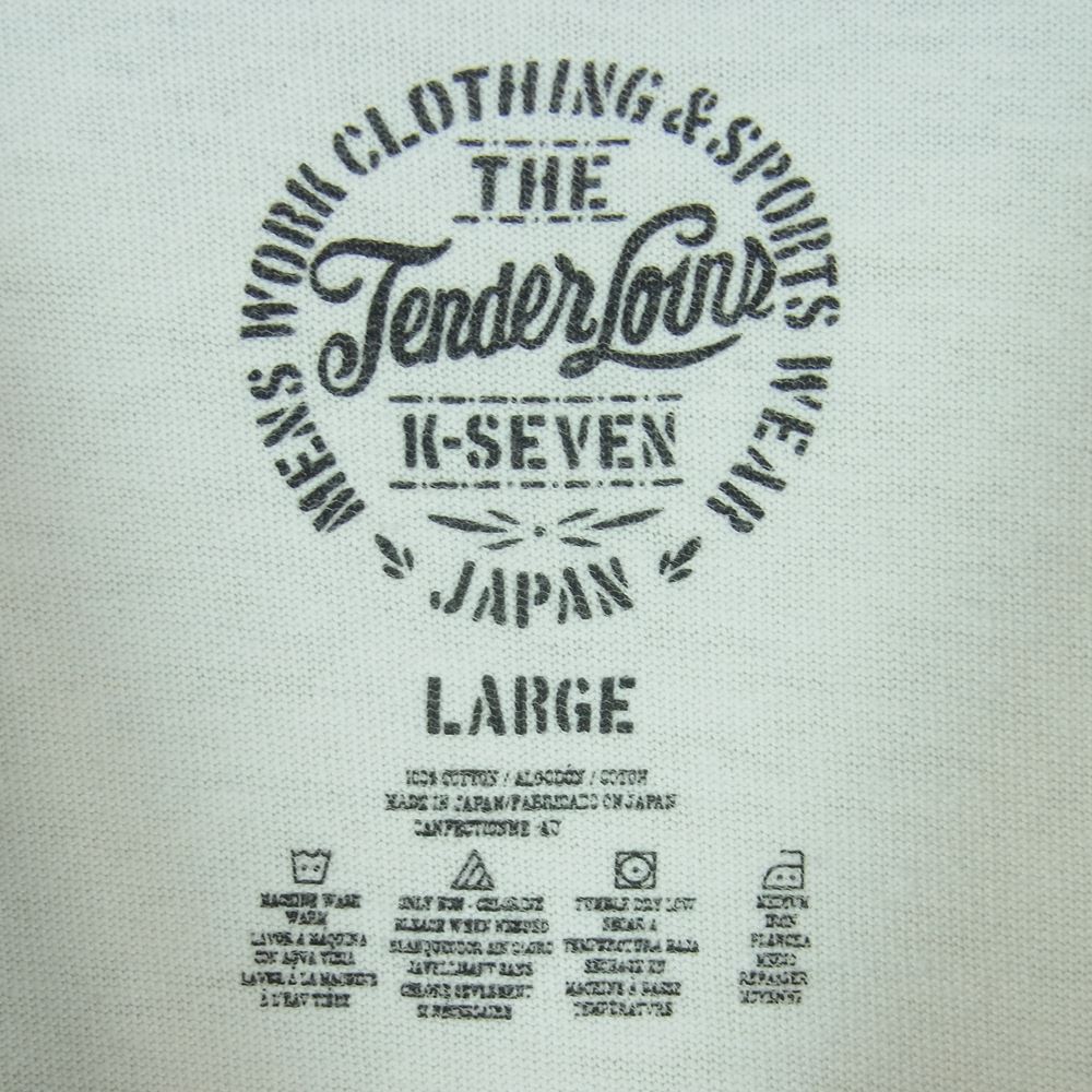 TENDERLOIN テンダーロイン T-TEE B.S バンダナ スカル プリント Tシャツ ホワイト系【中古】