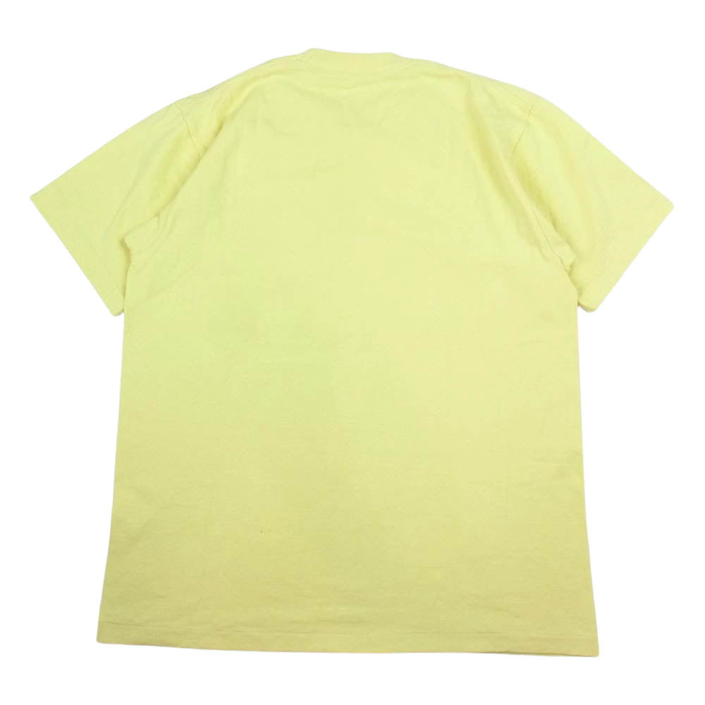 ANATOMICA アナトミカ MEN'S POCKET TEE 丸胴 クルーネック ポケット付き 半袖 Tシャツ イエロー系 S【中古】