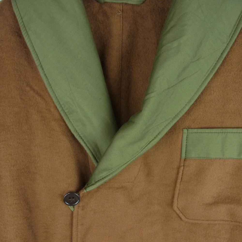 ロシア軍 ショールカラー ウール ホスピタル ロング コート ブラウン系 L サイズ表記なし【中古】