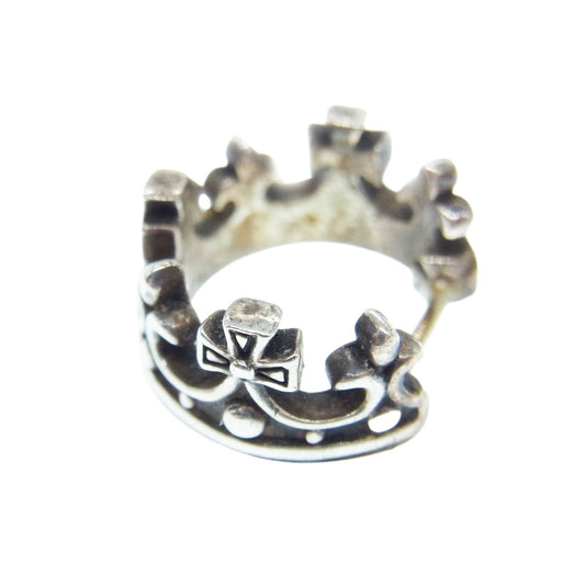 Justin Davis ジャスティンデイビス クラウン フープ ピアス 片耳用 シルバー系【中古】