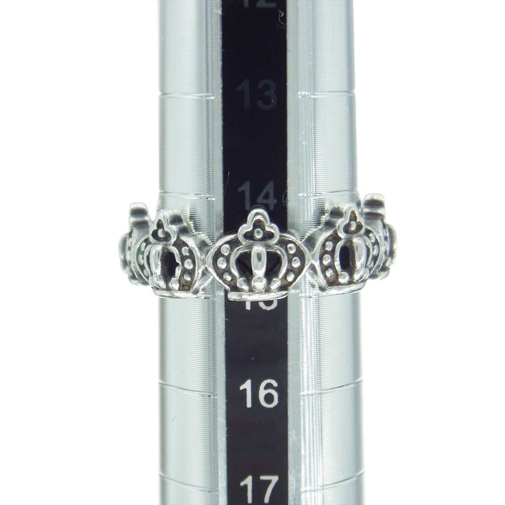Justin Davis ジャスティンデイビス SRJ025 REPEATED CROWN RING リピート クラウン リング シルバー系 15号【中古】