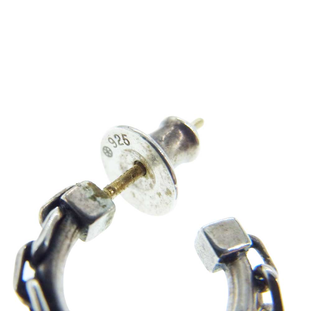 Justin Davis ジャスティンデイビス SEJ431 RITCHIE with LOCK 南京錠 チェーン フープ ピアス 片耳用 シルバー系【中古】