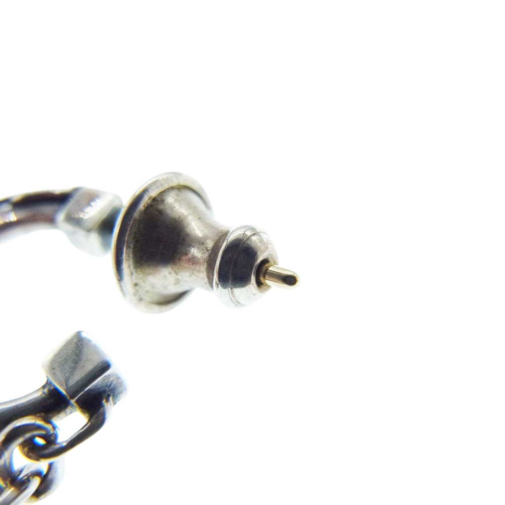 Justin Davis ジャスティンデイビス SEJ431 RITCHIE with LOCK 南京錠 チェーン フープ ピアス 片耳用 シルバー系【中古】