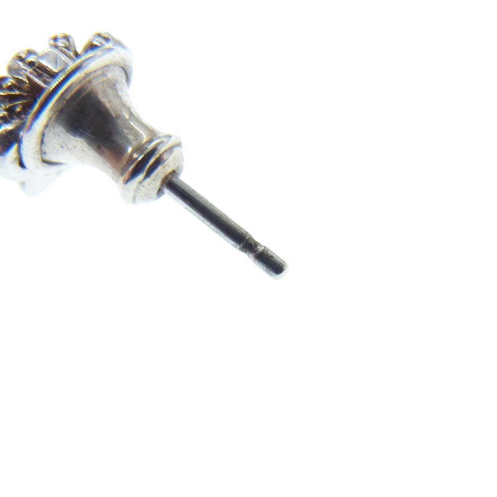 Justin Davis ジャスティンデイビス SEJ016 TINY CROWN EARRING タイニー クラウン イヤリング スタッド ピアス 両耳用 シルバー系【中古】