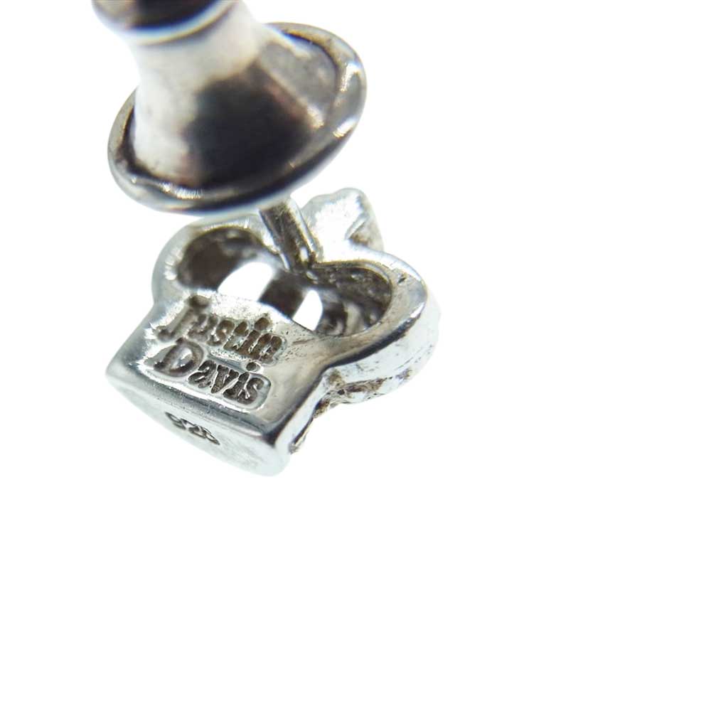 Justin Davis ジャスティンデイビス SEJ016 TINY CROWN EARRING タイニー クラウン イヤリング スタッド ピアス 両耳用 シルバー系【中古】