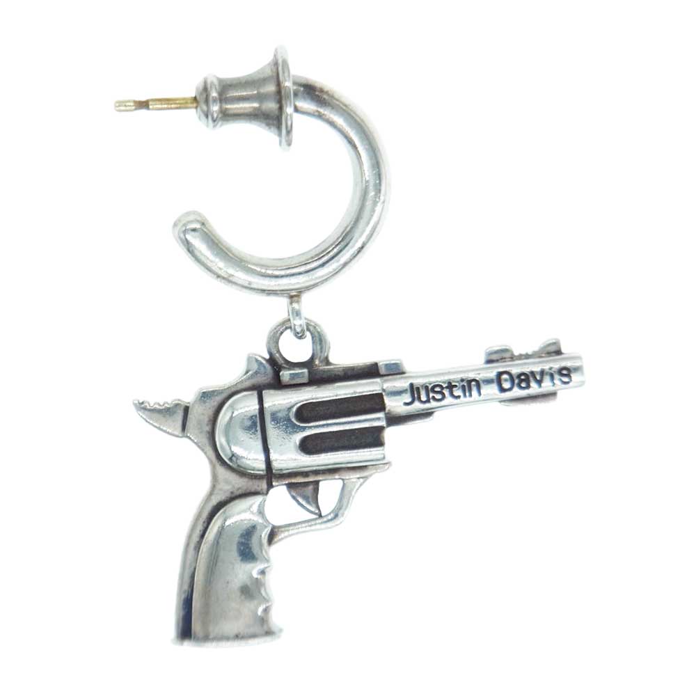 Justin Davis ジャスティンデイビス SEJ154 DIA SEX PISTOL ピストルモチーフ ピアス 片耳用 シルバー系【中古】