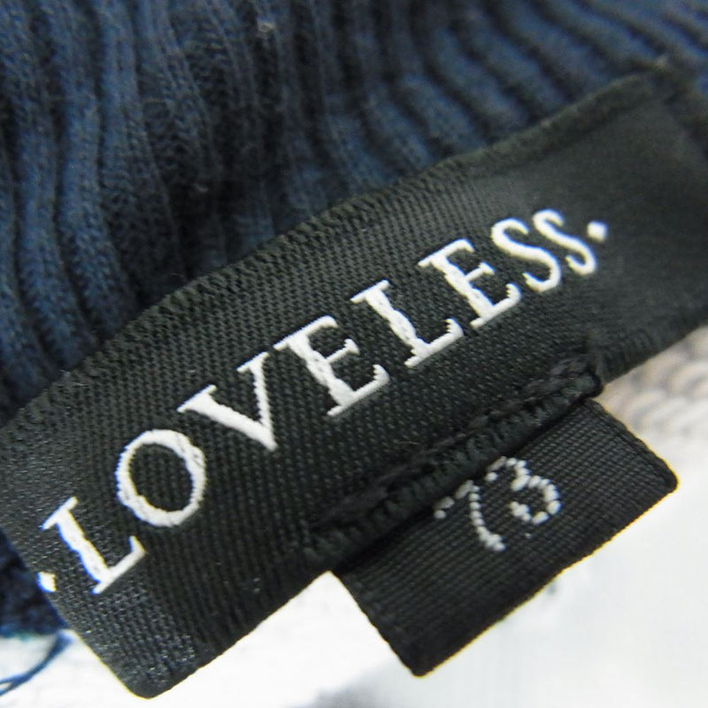 LOVELESS ラブレス 61R62-709-24 スウェット イージー 総柄 パンツ ブルー系 ウエスト73【中古】