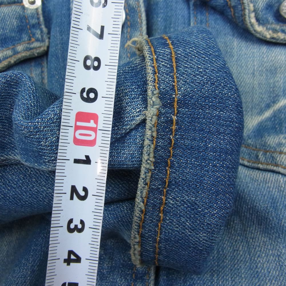 DOLCE&GABBANA ドルチェアンドガッバーナ 裏レオパード柄 デニムジャケット インディゴブルー系 38【中古】