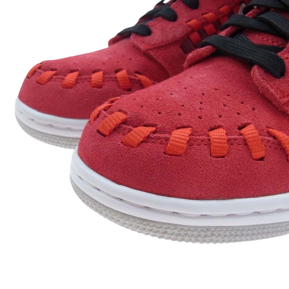NIKE ナイキ 555030-600 DUNK WOVEN HIGH ダンク ウーブン ハイ スニーカー レッド系 27.5cm【新古品】【未使用】【中古】