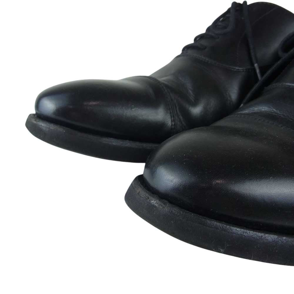 バーウィック 5224 ストレートチップ レザー シューズ ブラック系 8【中古】