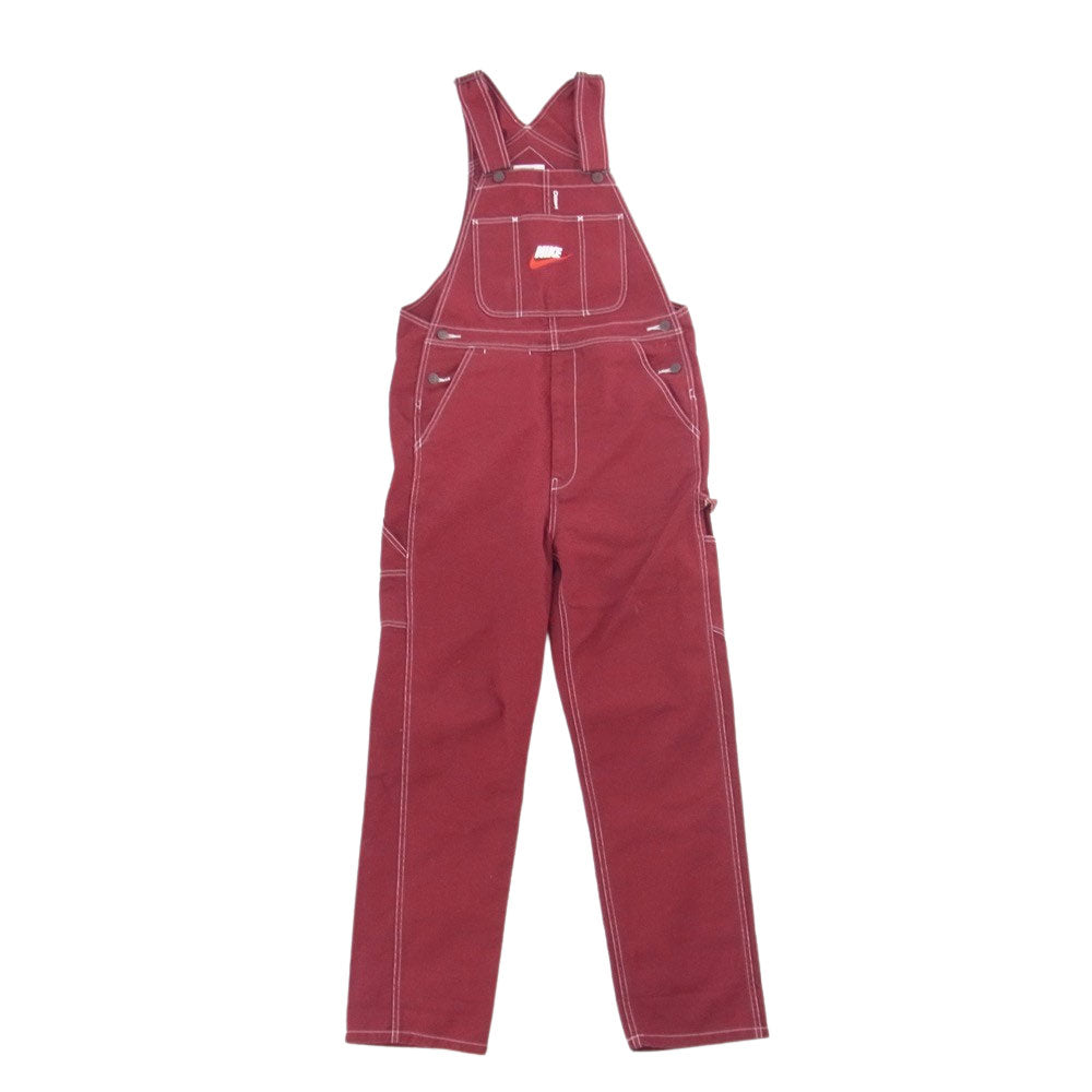 Supreme シュプリーム 18AW AR5575-677 × Nike ナイキ Cotton Twill Overalls コットン ツイル オーバーオール ワインレッド系 S【中古】