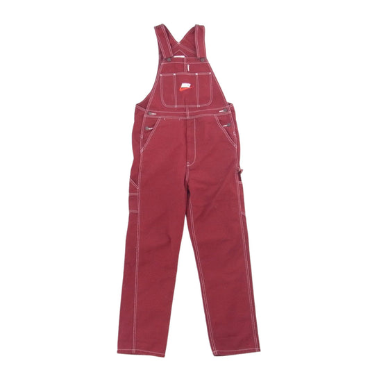 Supreme シュプリーム 18AW AR5575-677 × Nike ナイキ Cotton Twill Overalls コットン ツイル オーバーオール ワインレッド系 S【中古】