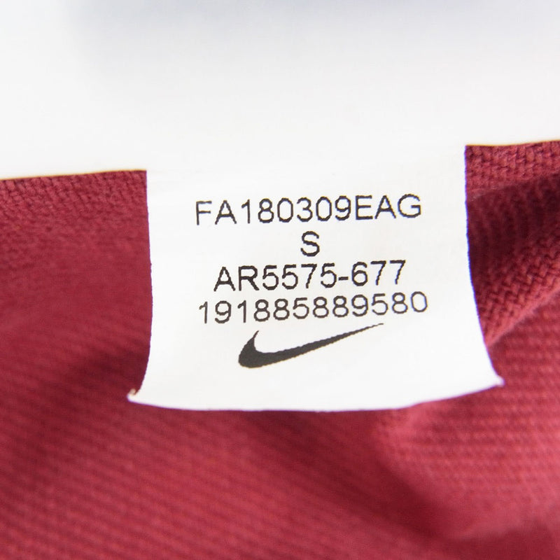 Supreme シュプリーム 18AW AR5575-677 × Nike ナイキ Cotton Twill Overalls コットン ツイル オーバーオール ワインレッド系 S【中古】