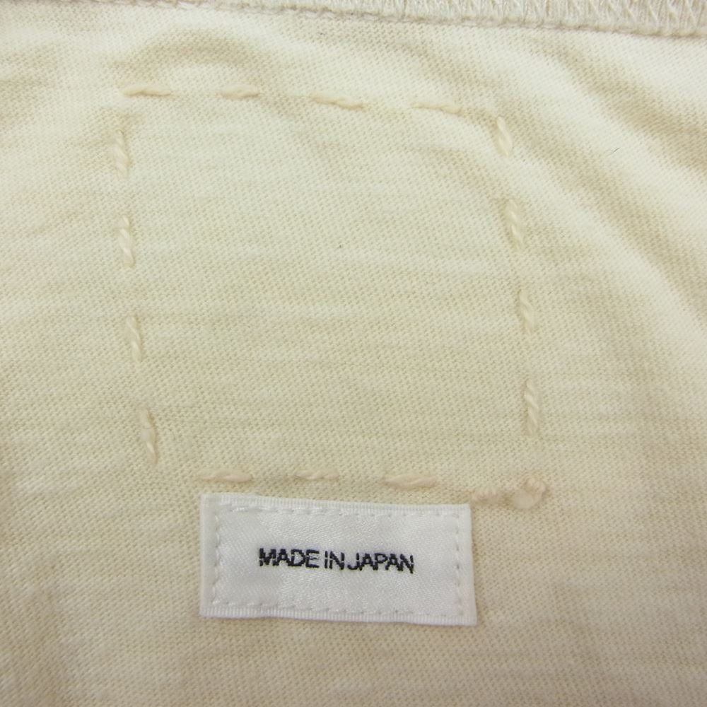 VISVIM ビズビム 22SS 0122105010008 AMPLUS TEE S/S ダメージ加工 天竺製 アンプラス クルーネック 半袖 Tシャツ オフホワイト系 4【中古】