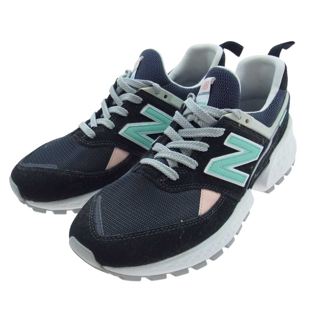 NEW BALANCE ニューバランス MS574GNB 574 ブラック NB メッシュ ランニング スニーカー ブラック系 マルチカラー 27.5cm【中古】