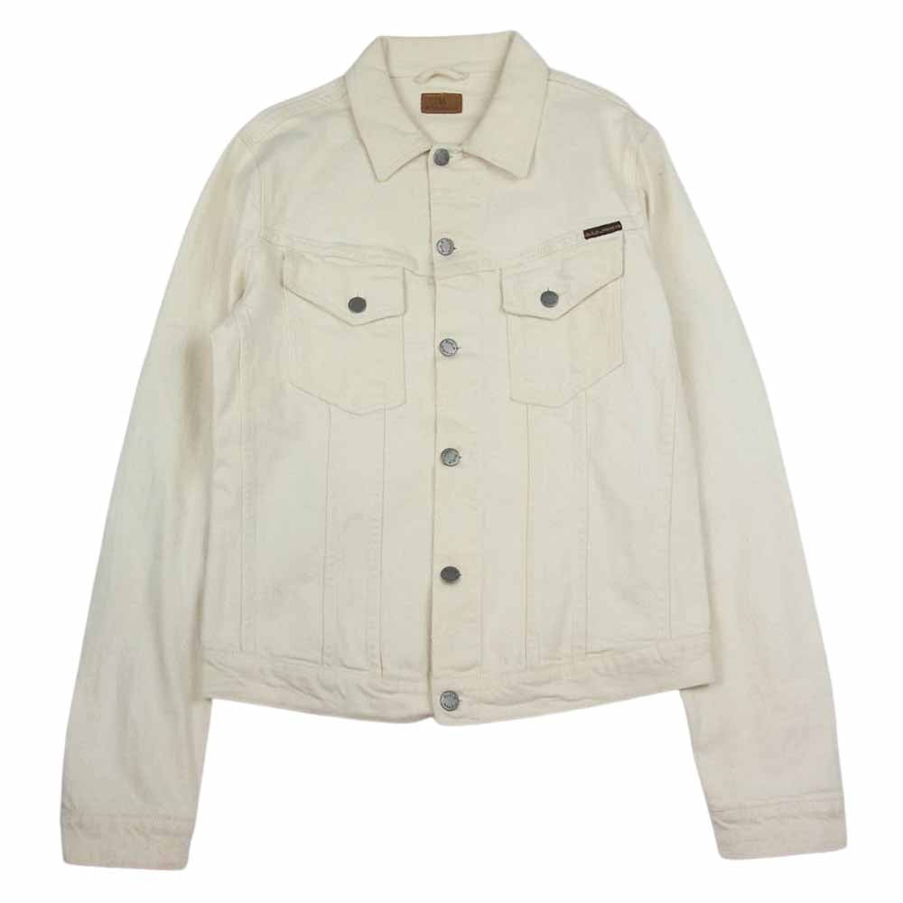 Nudie Jeans ヌーディージーンズ 1003335 BILLY DRY TWILL ビリー ドライ ツイル 12 oz. comfort stretch denim  デニム ジャケット ベージュ系 M【中古】