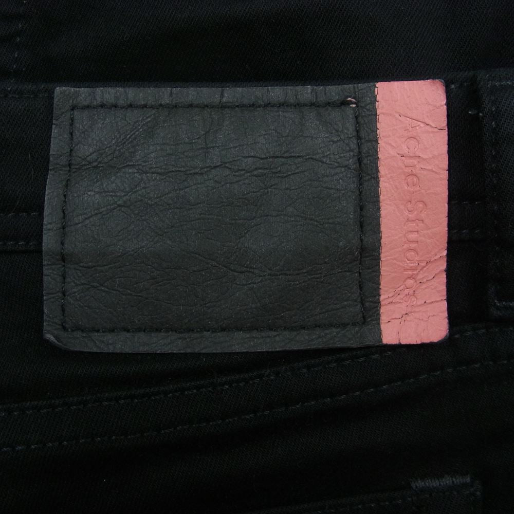 ACNE STUDIOS アクネストゥディオズ BLA KONST スリム ストレート スキニー ブラックデニムパンツ ブラック系 24 30【中古】