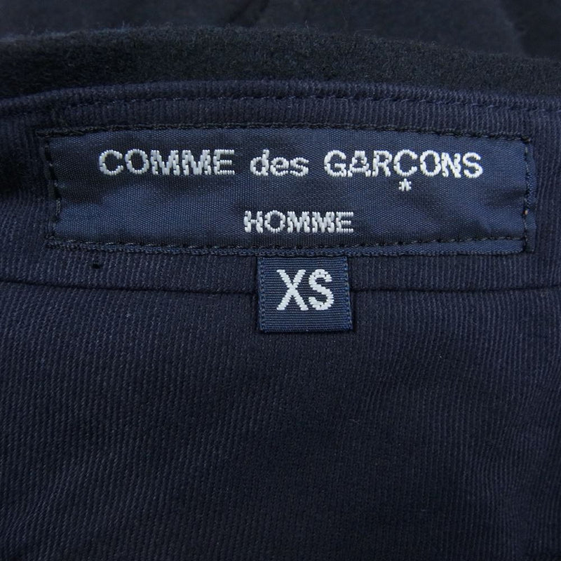 COMME des GARCONS HOMME コムデギャルソンオム AD2021 HH-P048 ウール スラックス ダークネイビー系 XS【中古】