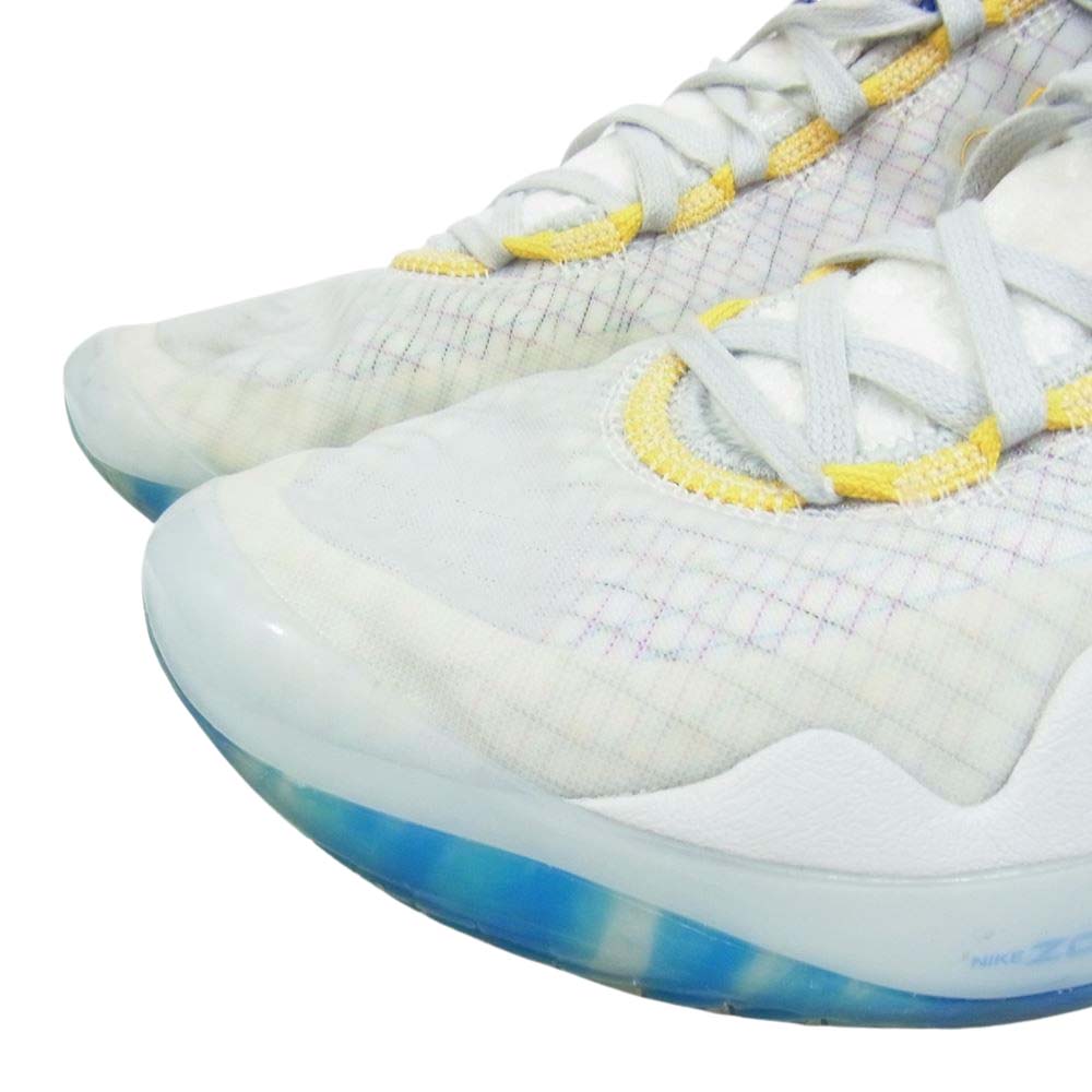 NIKE ナイキ AR4230-100 ZOOM KD 12 EP WHITE METALLIC GOLD GAME ROYAL バスケットボール ズーム ケーディー 12 EP ホワイト メタリックゴールド ゲームロイヤル スニーカー ホワイト系 28cm【中古】