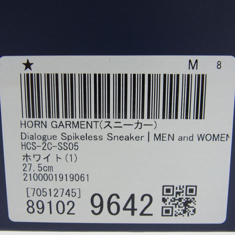 ホーンガーメント HCS-2C-SS05 スパイク レス シューズ スニーカー ブラック系 ホワイト系 27.5【中古】