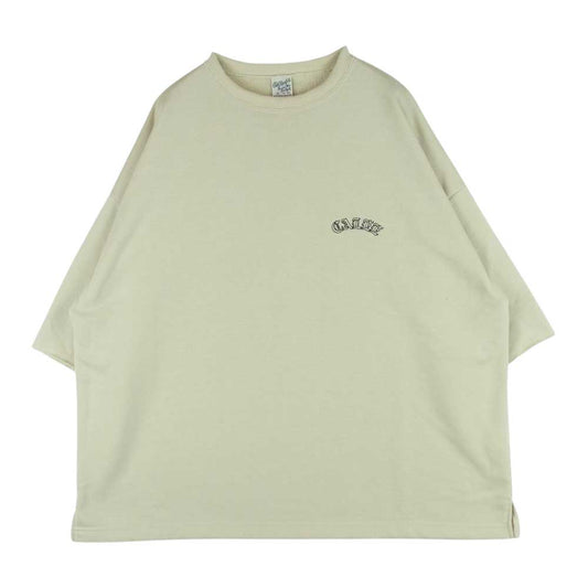 CALEE キャリー 23SS Aeroknot CALEE arch logo wide silhouette S/S cutsew ワイドシルエット 半袖 Tシャツ ベージュ系 XL【美品】【中古】