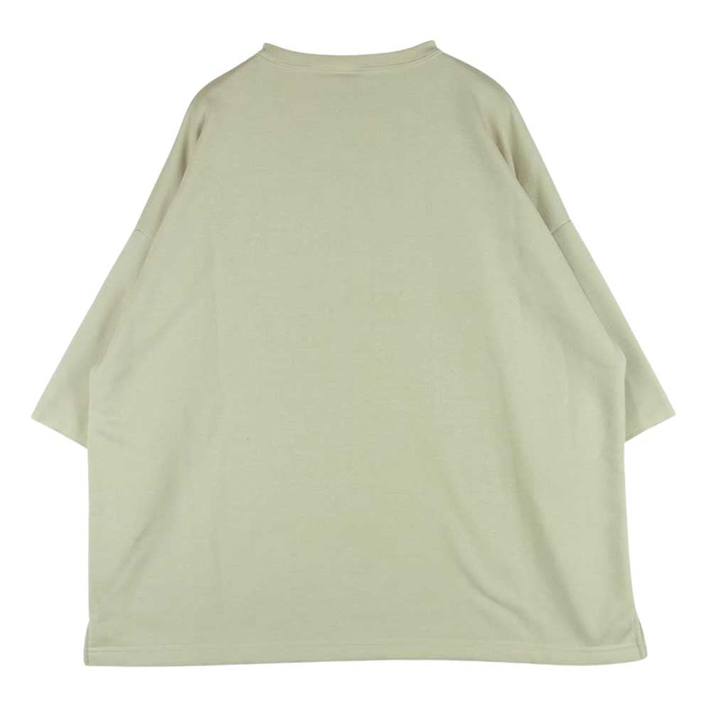 CALEE キャリー 23SS Aeroknot CALEE arch logo wide silhouette S/S cutsew ワイドシルエット 半袖 Tシャツ ベージュ系 XL【美品】【中古】