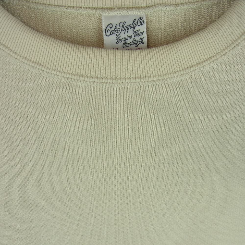 CALEE キャリー 23SS Aeroknot CALEE arch logo wide silhouette S/S cutsew ワイドシルエット 半袖 Tシャツ ベージュ系 XL【美品】【中古】