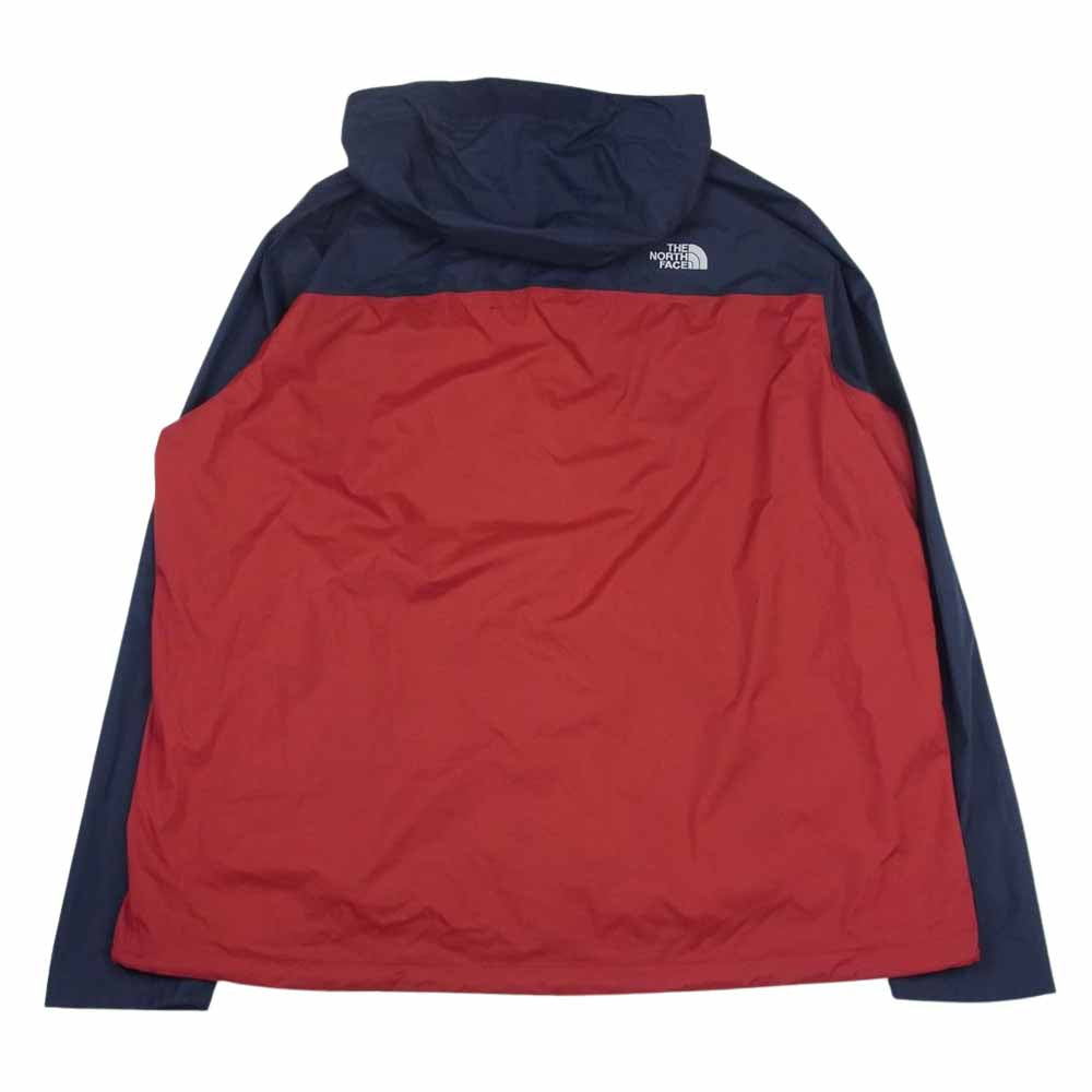 THE NORTH FACE ノースフェイス NF0A2VD3 VENTURE2 ベンチャー2 撥水加工 ナイロン マウンテン パーカー ジャケット レッド系 ネイビー系 XL【中古】