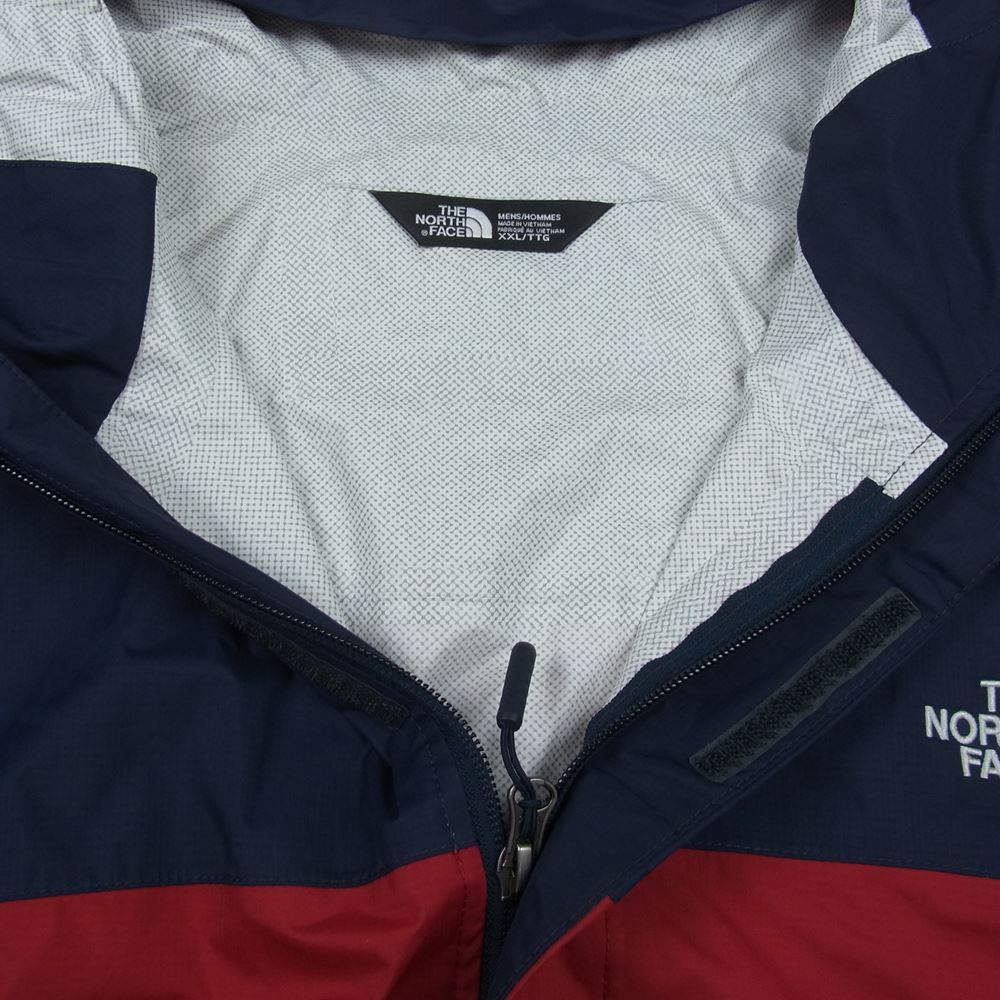 THE NORTH FACE ノースフェイス NF0A2VD3 VENTURE2 ベンチャー2 撥水加工 ナイロン マウンテン パーカー ジャケット レッド系 ネイビー系 XL【中古】