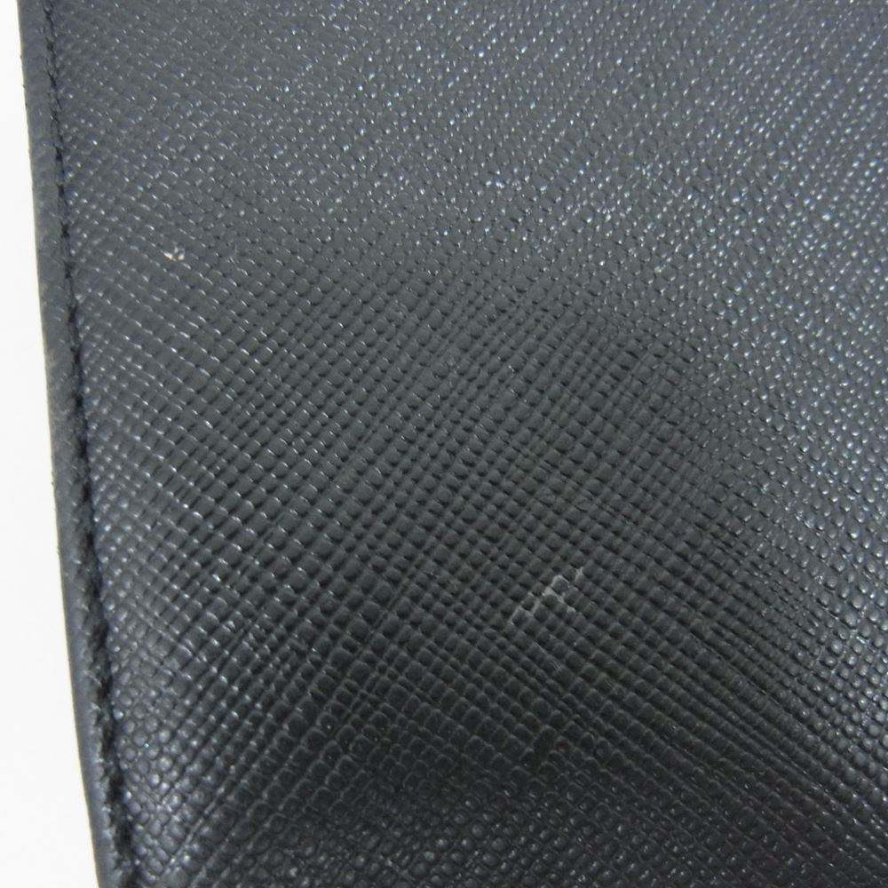 agnes b. アニエスベー VOYAGE ボヤージュ 二つ折り レザー 財布 ブラック系【中古】
