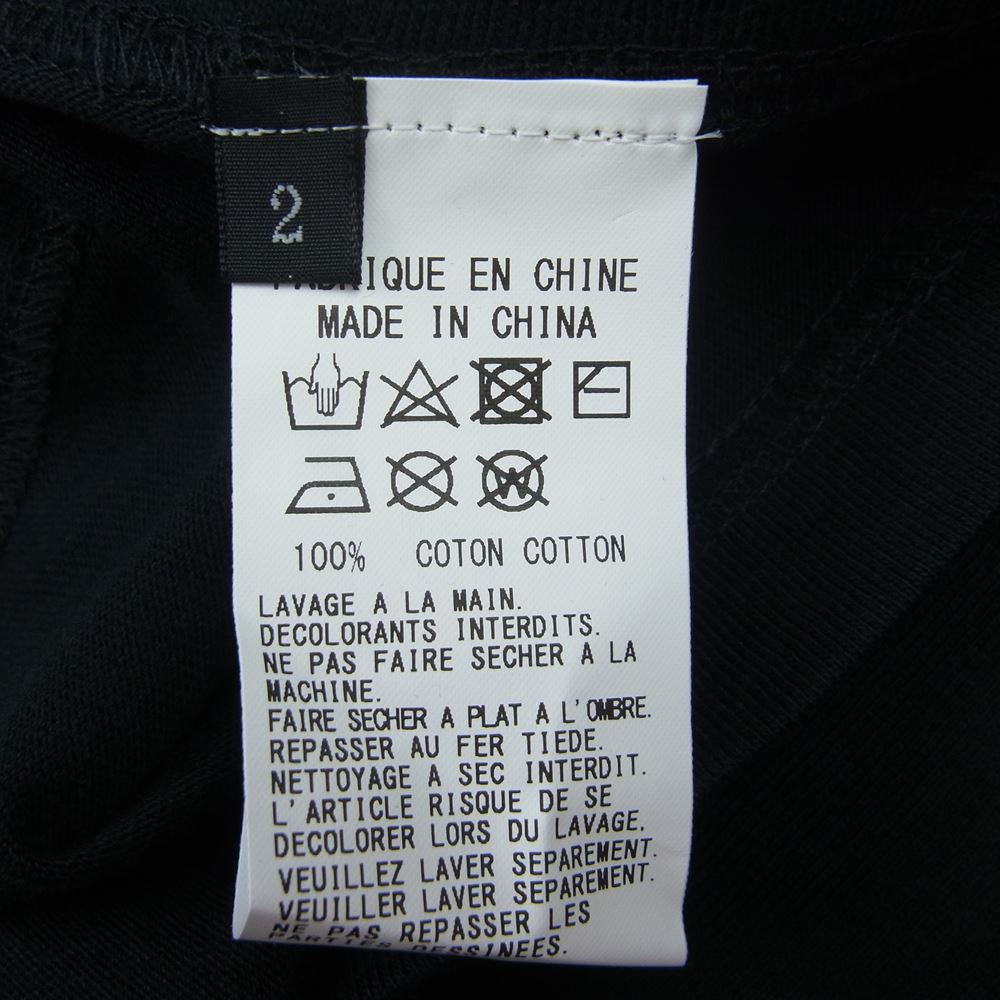 Y's Yohji Yamamoto ワイズ ヨウジヤマモト YE-T44-037-1 STUDDED T SHIRT Tシャツ スタッズ ブラック ブラック系 2【極上美品】【中古】