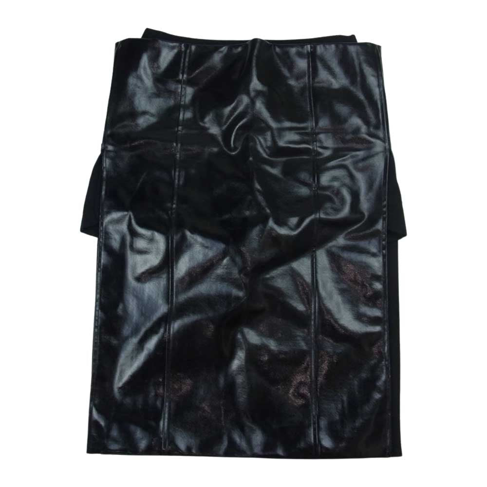Sacai サカイ 23-06693 スリット パテント スカート ブラック系 3【美品】【中古】