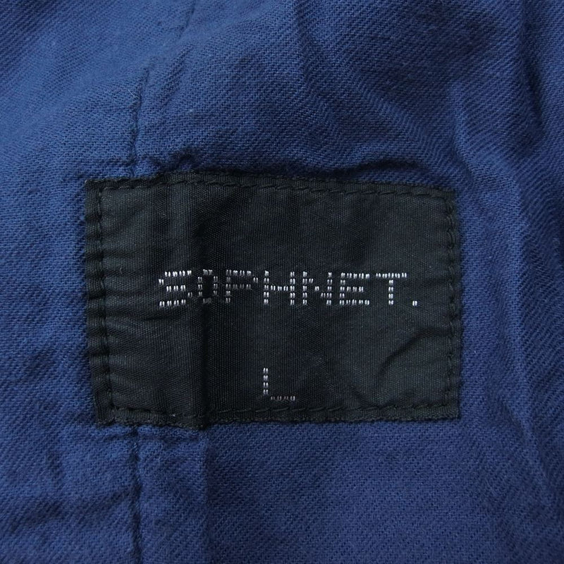 SOPHNET. ソフネット SOPH-140094 2TUCK ANKLE CUT PANT 2タック アンクル カット パンツ ネイビー系 L【中古】