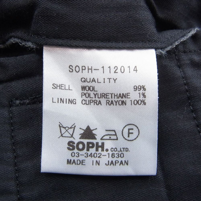 SOPHNET. ソフネット SOPH-112014 ウール スラックス カーゴ パンツ グレー系 L【中古】