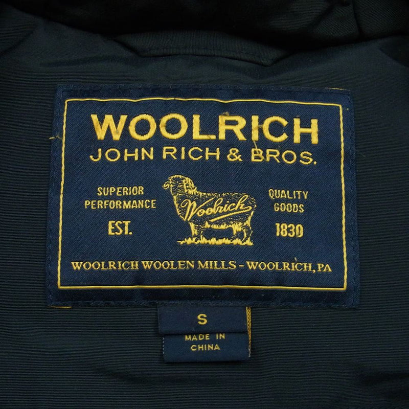 WOOLRICH ウールリッチ 60 40 クロス ショート丈 レディース ダウン ジャケット ダークネイビー系 S【中古】