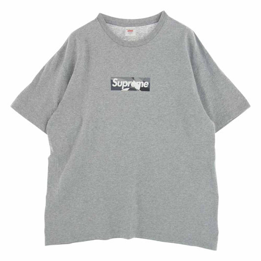Supreme シュプリーム 21SS EMILIOPUCCI  Box Logo エミリオプッチ ボックスロゴ 半袖 Tシャツ グレー系 L【中古】
